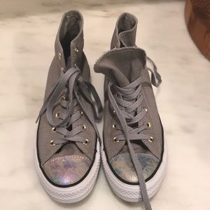Converse metallic/watercolor cool tennis shoes